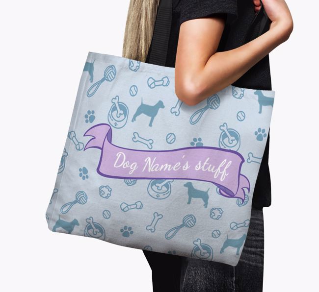 {dogsName}'s Stuff: Personalised {breedFullName} Canvas Bag